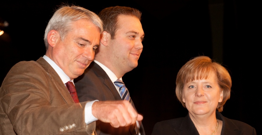 Mit Angela Merkel und Thomas Strobl in der Stadthalle Waldshut