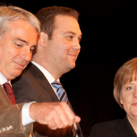 Mit Angela Merkel und Thomas Strobl in der Stadthalle Waldshut